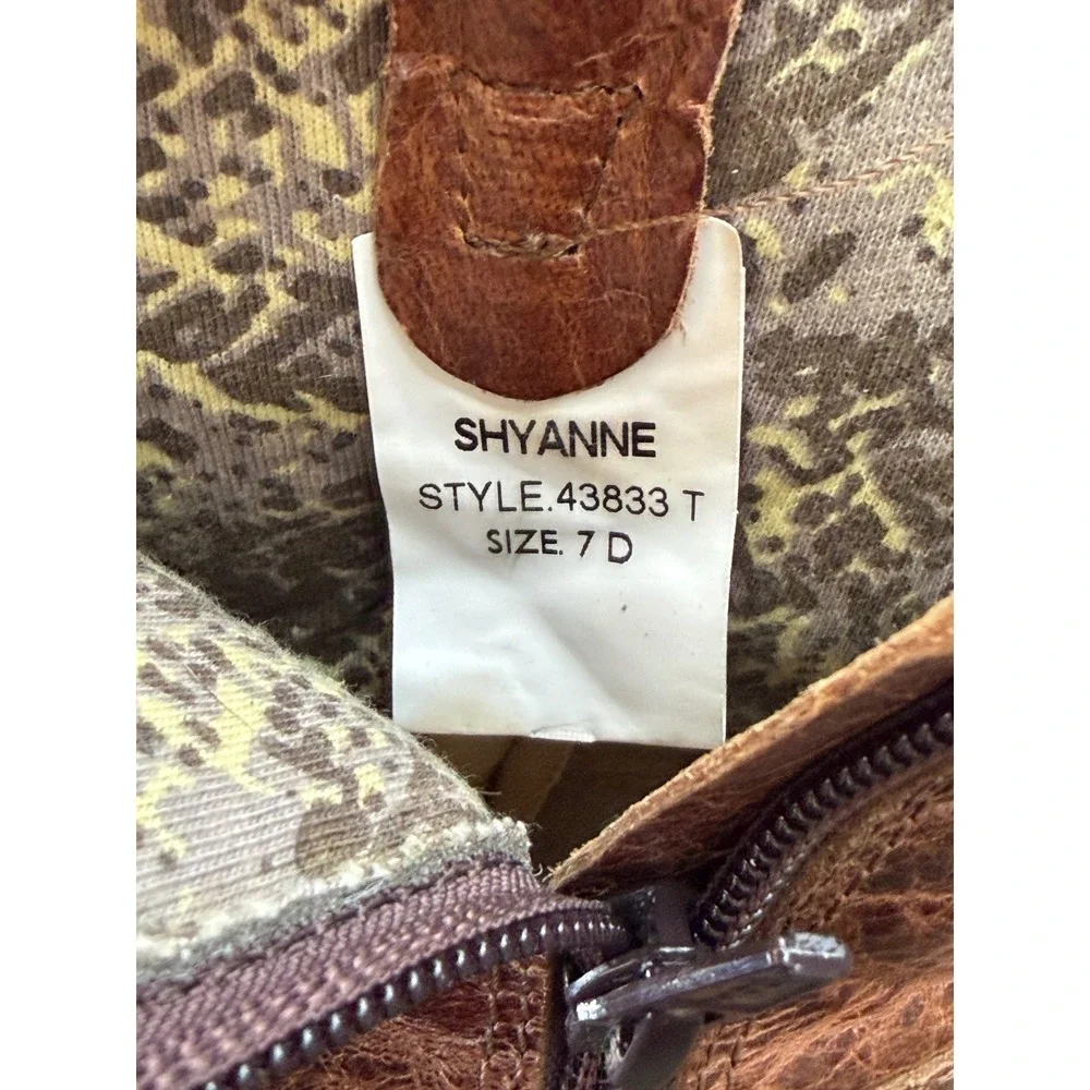 Shyanne Girls Brown Leather Floral Embroidered Western Boots 43833 T Size 7 D